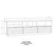 Sauder Harvey Park Engineered Wood TV Stand For TVs Up to 70