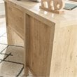 Sauder Pacific View Engineered Wood L-Shaped Home Office Desk in Prime Oak