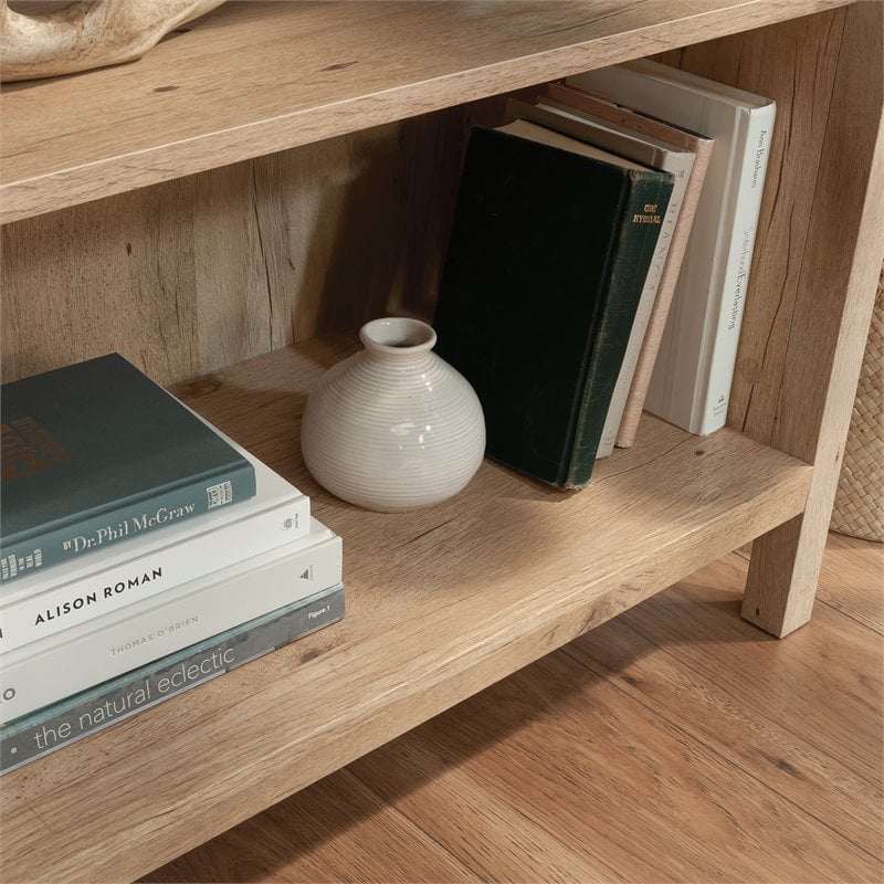 Sauder Pacific View Engineered Wood Bookcase in Prime Oak Finish