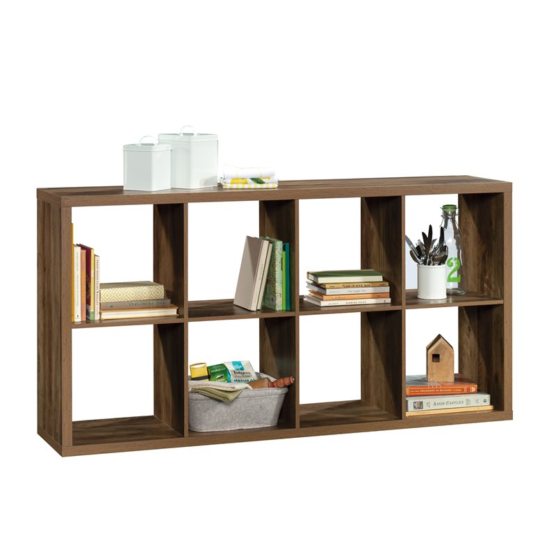 Sauder Miscellaneous Storage Engineered Wood 8-Cube Organizer in Rural Pine