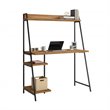 Sauder North Avenue Engineered Wood Desk with Hutch in Sindoori Mango/Brown