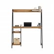 Sauder North Avenue Engineered Wood Desk with Hutch in Sindoori Mango/Brown