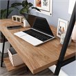 Sauder North Avenue Engineered Wood Desk with Hutch in Sindoori Mango/Brown