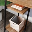 Sauder North Avenue Engineered Wood Desk with Hutch in Sindoori Mango/Brown