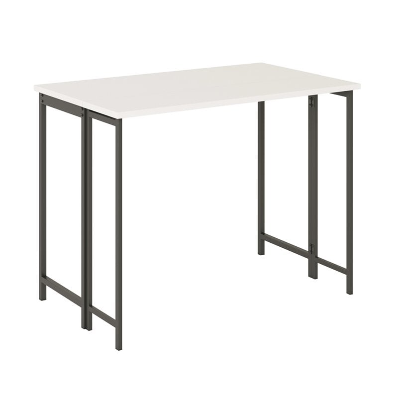 Sauder North Avenue Engineered Wood Table with Drop Leaf in White