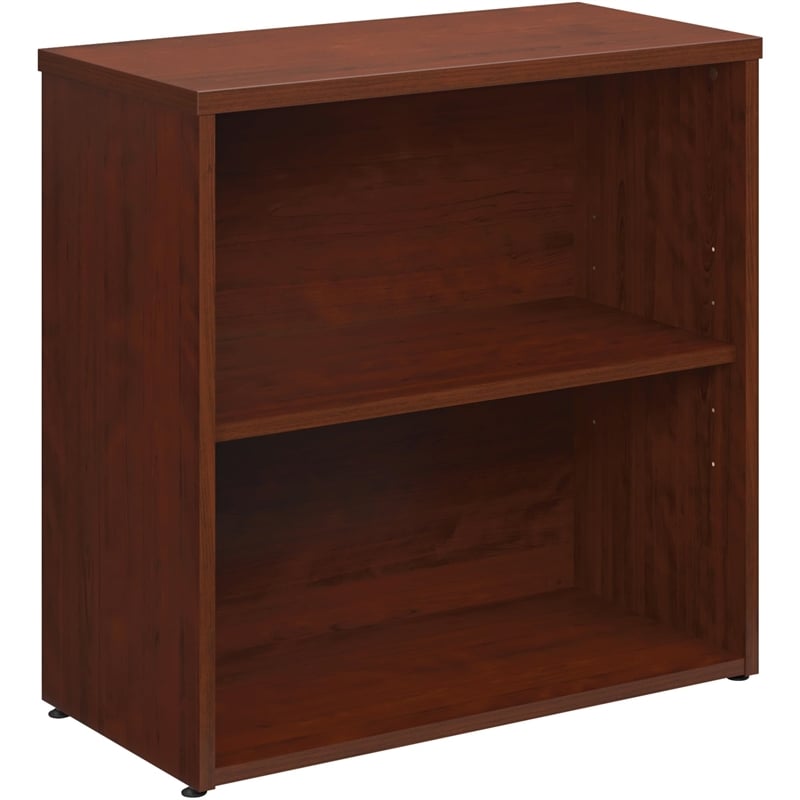 Sauder Affirm Engineered Wood 2-Shelf Bookcase in Classic Cherry