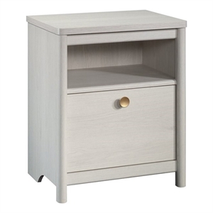 sauder dover edge transitional engineered wood night stand in oak