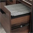 Sauder Briarbrook Transitional Engineered Wood L-Desk in Barrel Oak