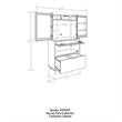 Sauder Harvey Park Engineered Wood Computer Cabinet in Grand Walnut