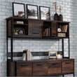 Sauder Briarbrook Engineered Wood and Metal Large Hutch in Barrel Oak