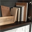 Sauder Briarbrook Engineered Wood and Metal Large Hutch in Barrel Oak