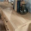 Sauder Pacific View Engineered Wood Metal and Plastic Dresser in Prime Oak