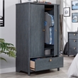 Sauder Dover Edge Engineered Wood Armoire in Denim Oak