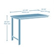 Sauder Bergen Circle Engineered Wood Desk Return 42