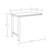 Sauder Bergen Circle Engineered Wood Desk Return 36