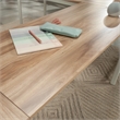 Sauder Bergen Circle Engineered Wood Desk Connector Bridge in Kiln Acacia/Brown