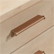 Sauder Whitaker Point Engineered Wood L-Desk in Natural Maple Finish