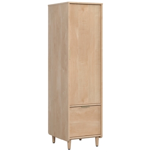 sauder clifford place engineered wood storage cabinet in natural maple