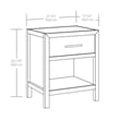 Sauder Pacific View Engineered Wood Night Stand in Prime Oak