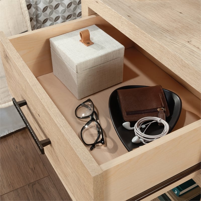 Sauder Pacific View Engineered Wood Night Stand in Prime Oak