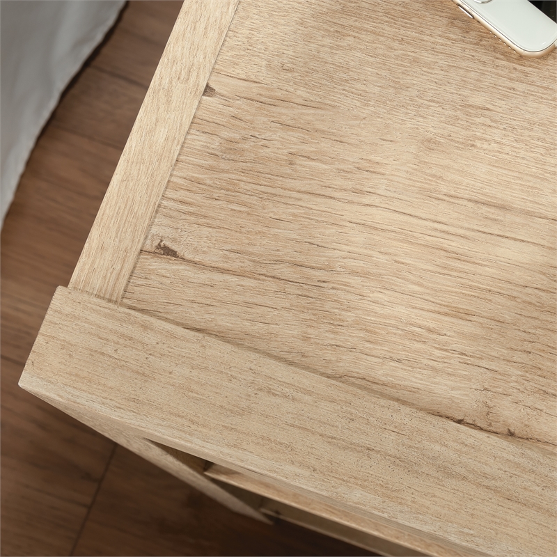 Sauder Pacific View Engineered Wood Night Stand in Prime Oak