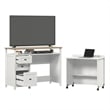 Sauder Cottage Road Engineered Wood Credenza Desk in White Finish