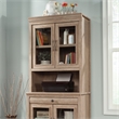 Sauder Rollingwood Engineered Wood Library Hutch in Brushed Oak Finish