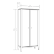 Sauder Larkin Ledge Engineered Wood Storage Cabinet in Glacier Oak Finish