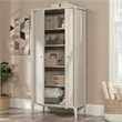 Sauder Larkin Ledge Engineered Wood Storage Cabinet in Glacier Oak Finish