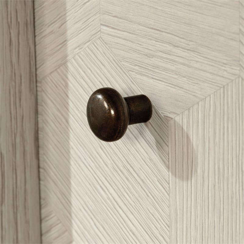 Sauder Larkin Ledge Engineered Wood Storage Cabinet in Glacier Oak Finish