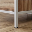 Sauder Nova Loft Engineered Wood/Metal Desk in Kiln Acacia/Brown