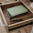 Sauder Nova Loft Engineered Wood/Metal Desk in Kiln Acacia/Brown