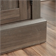Sauder Aspen Post Engineered Wood Computer Desk in Pebble Pine/Brown