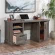 Sauder Aspen Post Engineered Wood Computer Desk in Pebble Pine/Brown