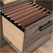 Sauder Aspen Post Engineered Wood Computer Desk in Pebble Pine/Brown