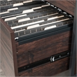 Sauder Market Commons Engineered Wood and Metal Lateral File in Rich Walnut