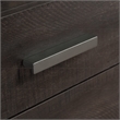 Sauder Rock Glen Engineered Wood and Metal Desk in Blade Walnut