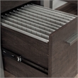 Sauder Rock Glen Engineered Wood and Metal Desk in Blade Walnut