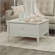 Sauder Larkin Ledge Engineered Wood and Metal Coffee Table in Glacier Oak