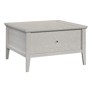 Sauder Larkin Ledge Engineered Wood and Metal Coffee Table in Glacier Oak