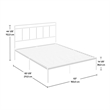 Sauder Cannery Bridge Metal Queen Platform Bed in Black Finish