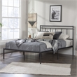 Sauder Cannery Bridge Metal Queen Platform Bed in Black Finish