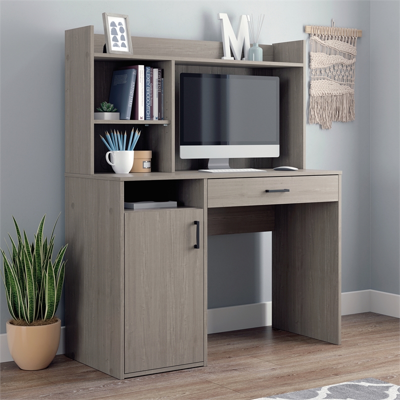 Writing Desk with Drawer, online Silver Sycamore Finish