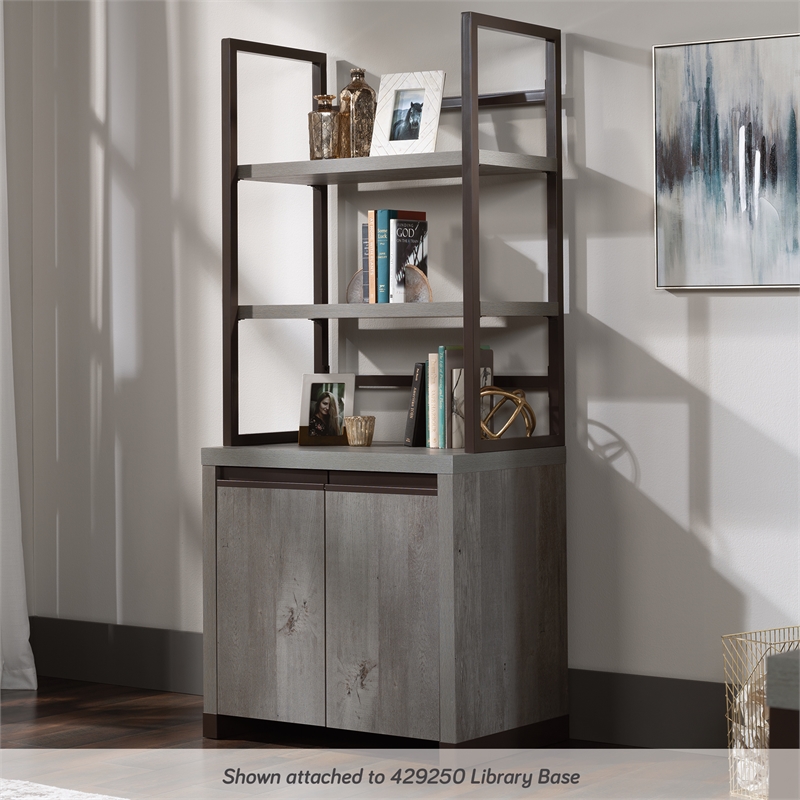 Sauder Manhattan Gate Engineered Wood Utility Hutch in Mystic Oak