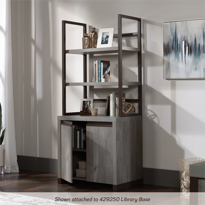 Sauder Manhattan Gate Engineered Wood Utility Hutch in Mystic Oak