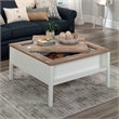 Sauder Cottage Road Engineered Wood Gaming Coffee Table in Soft White