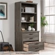 Sauder Aspen Post Engineered Wood Library Hutch in Pebble Pine/Brown Finish