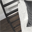 Sauder Cannery Bridge Metal Twin Platform Bed in Black Finish