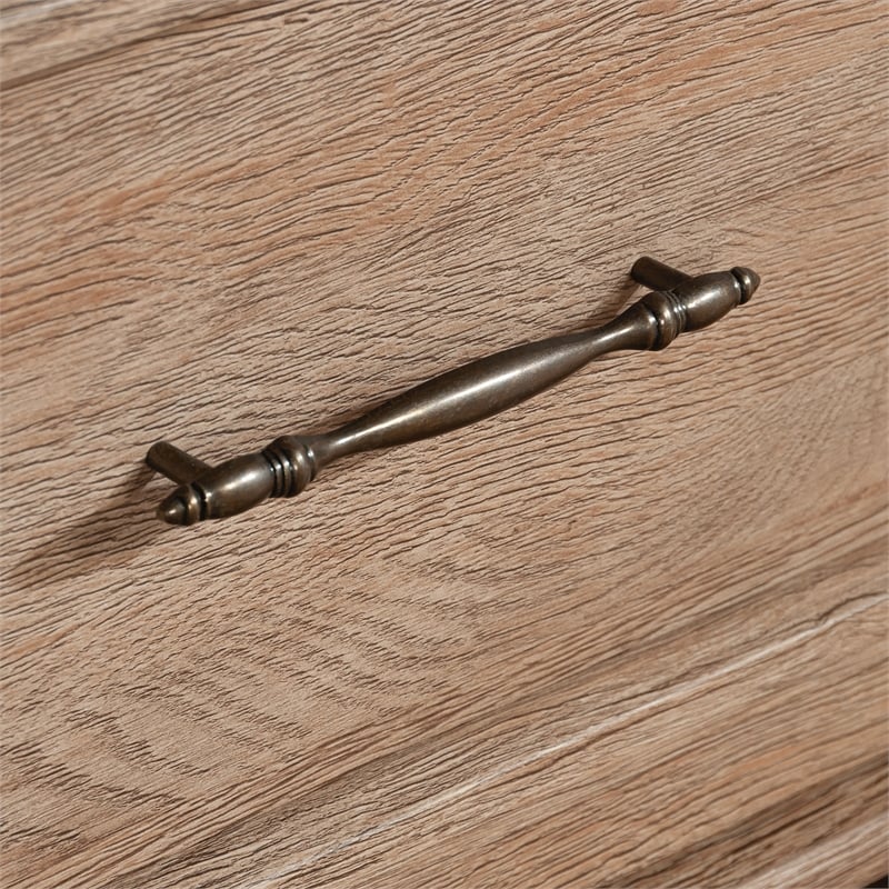 Sauder Rollingwood Engineered Wood 4 Shelf Bookcase in Brushed Oak