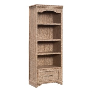Sauder Rollingwood Engineered Wood 4 Shelf Bookcase in Brushed Oak
